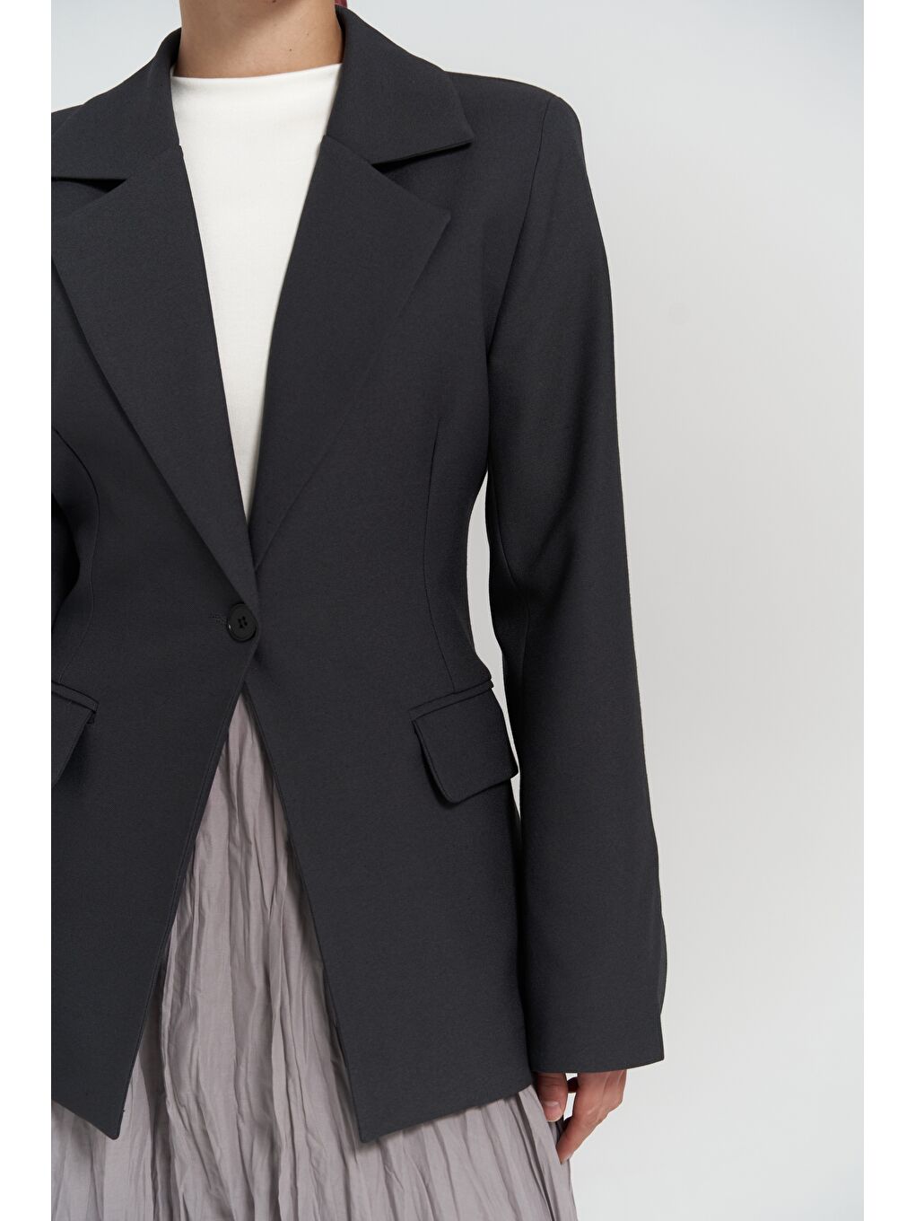 Mai Collection Lecco Dar Kesim Antrasit Blazer - 5