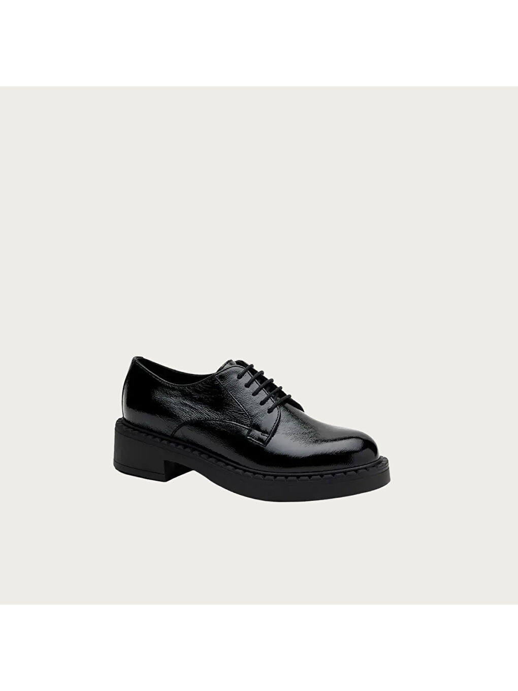 Siyah Kadın Klasik Ayakkabı 97U1 NAPLACK Lace-UP Nero-1