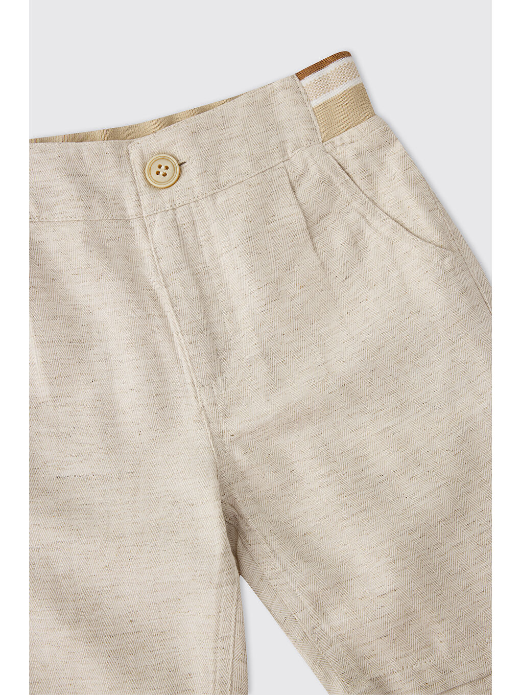 Erkek Bebek Bej Şort-2