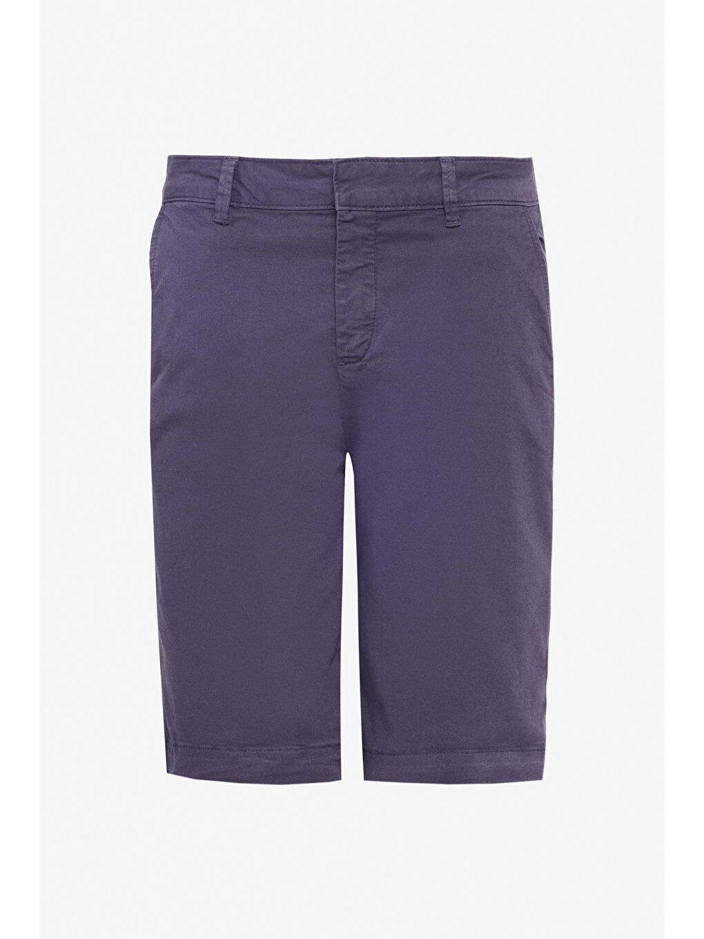 Regular Fit Normal Kesim Normal Bel Lacivert Chino Şort-6