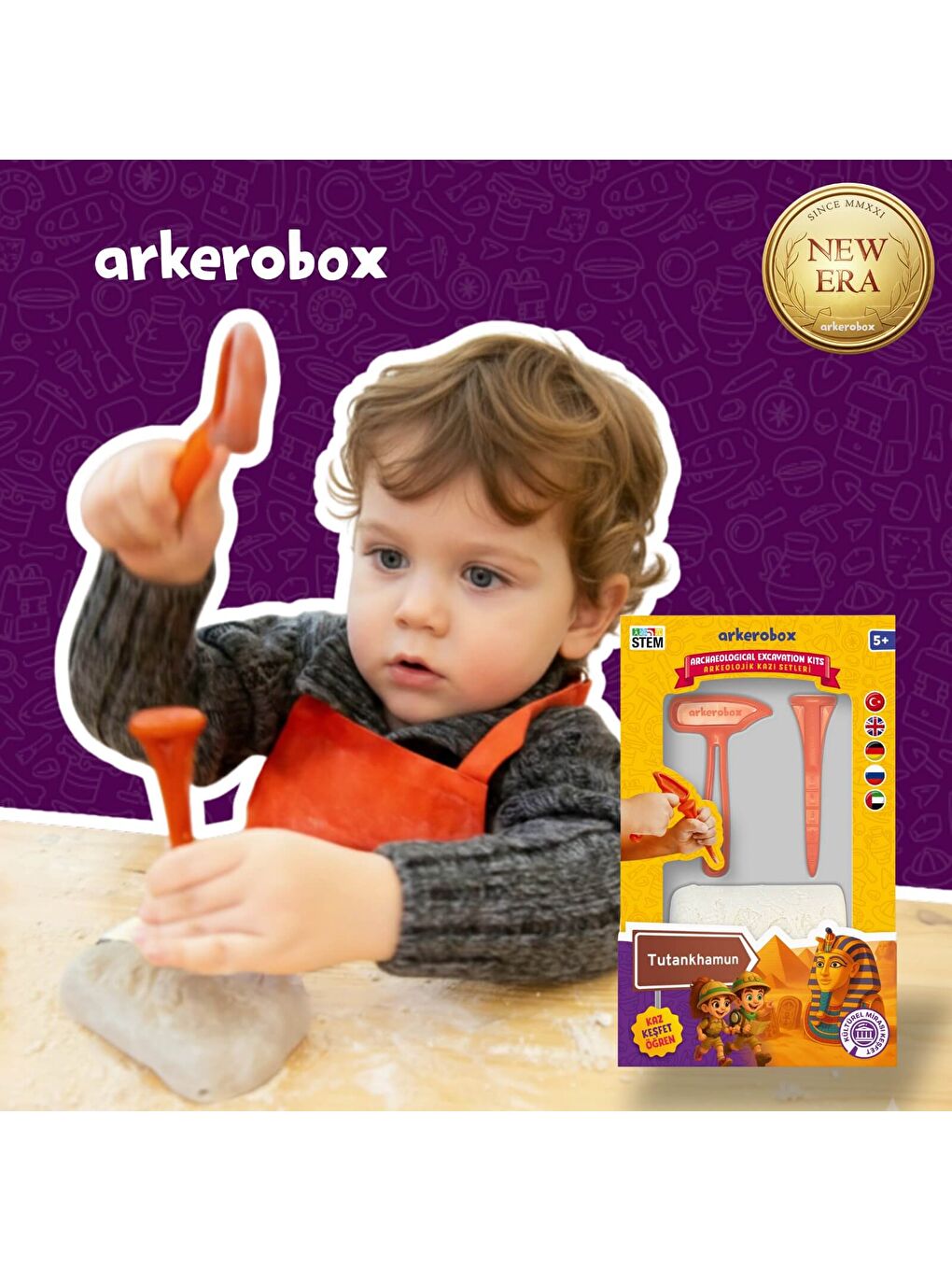 Tutankhamun New Era Eğitici Kazı Seti-1