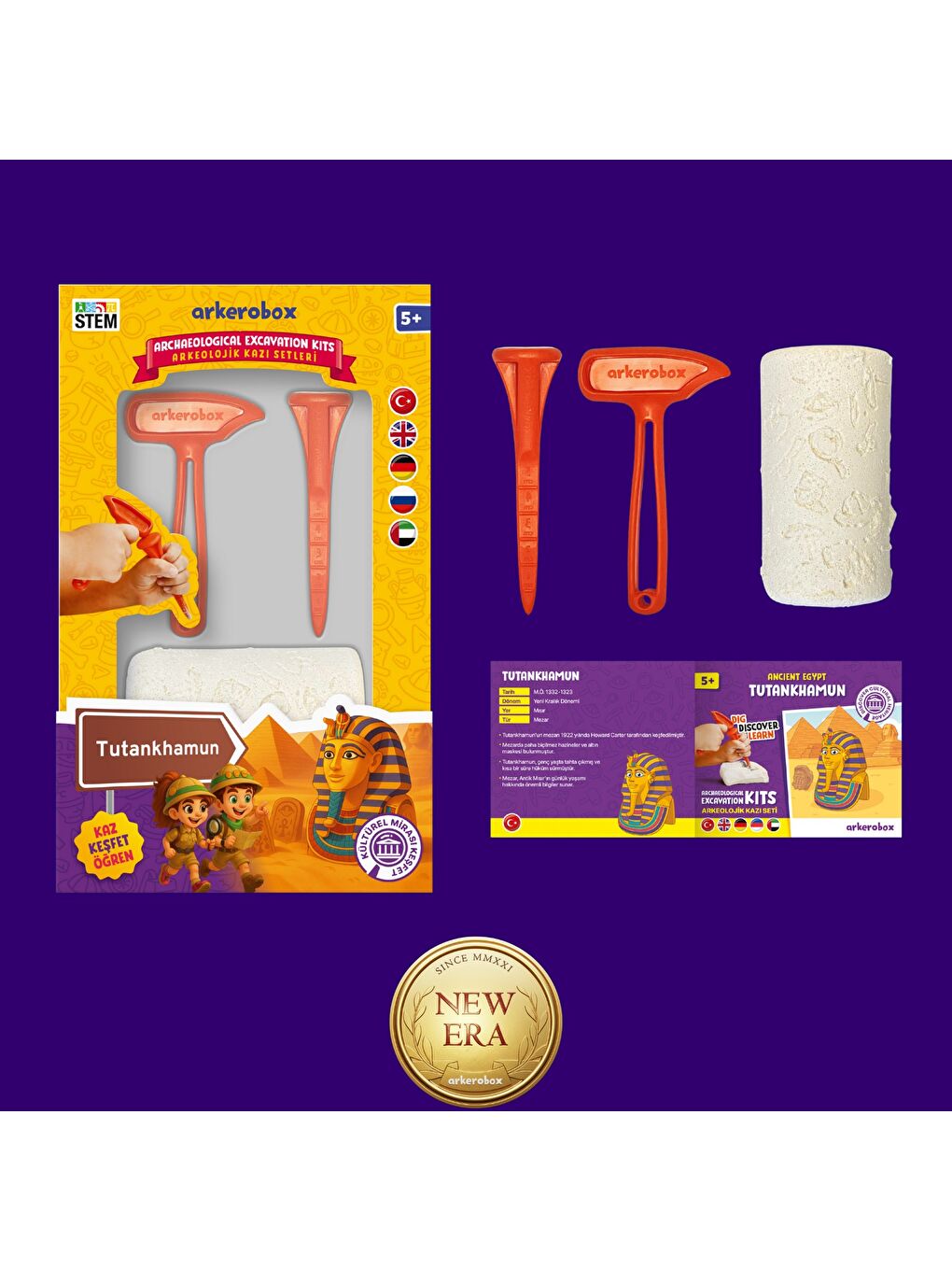 Tutankhamun New Era Eğitici Kazı Seti-2