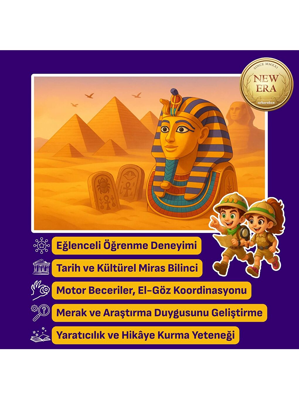 Tutankhamun New Era Eğitici Kazı Seti-3