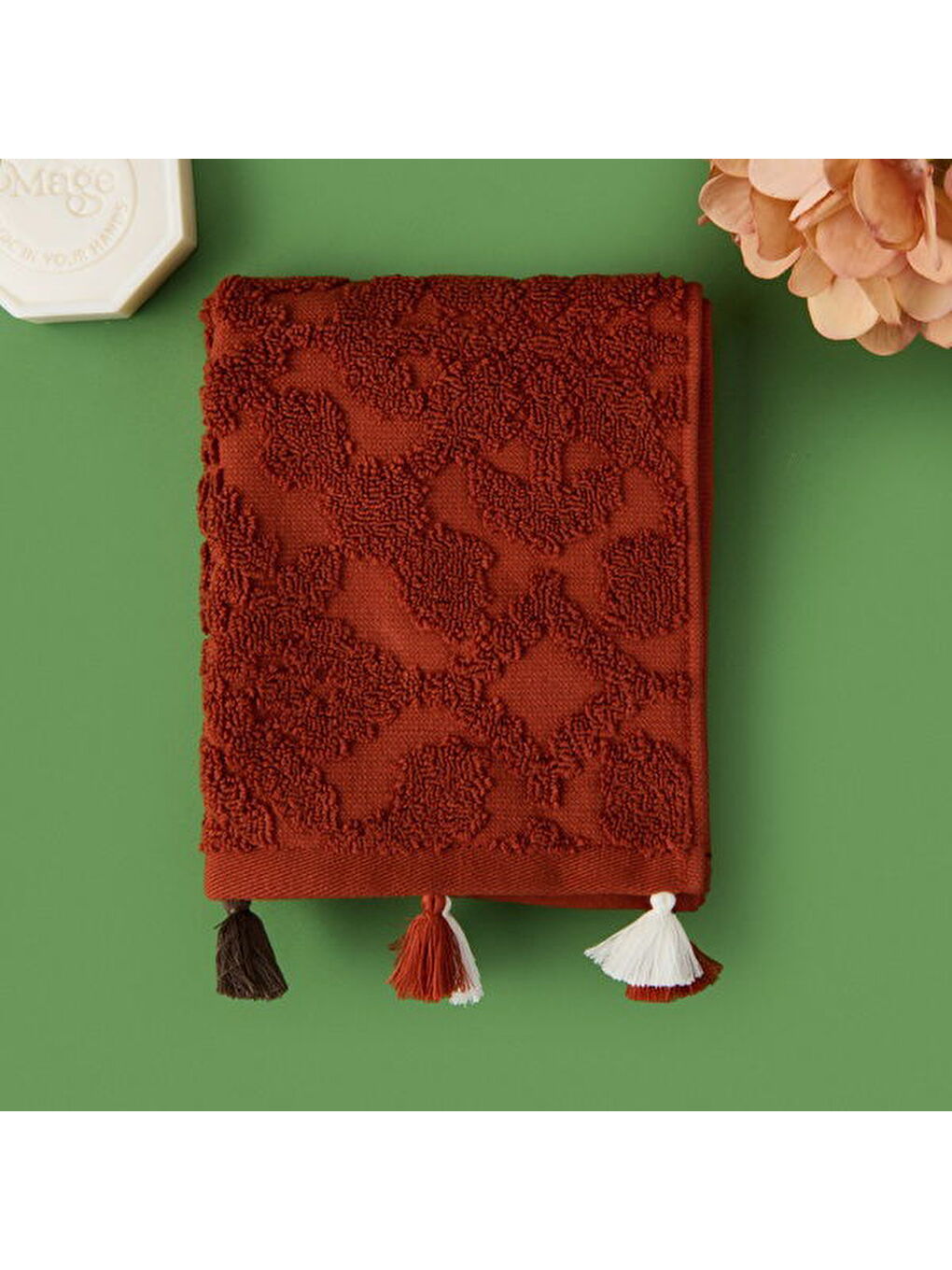 Bordo Soft Earthy Hues Juan El Havlusu - Kiremit - 30x50 cm