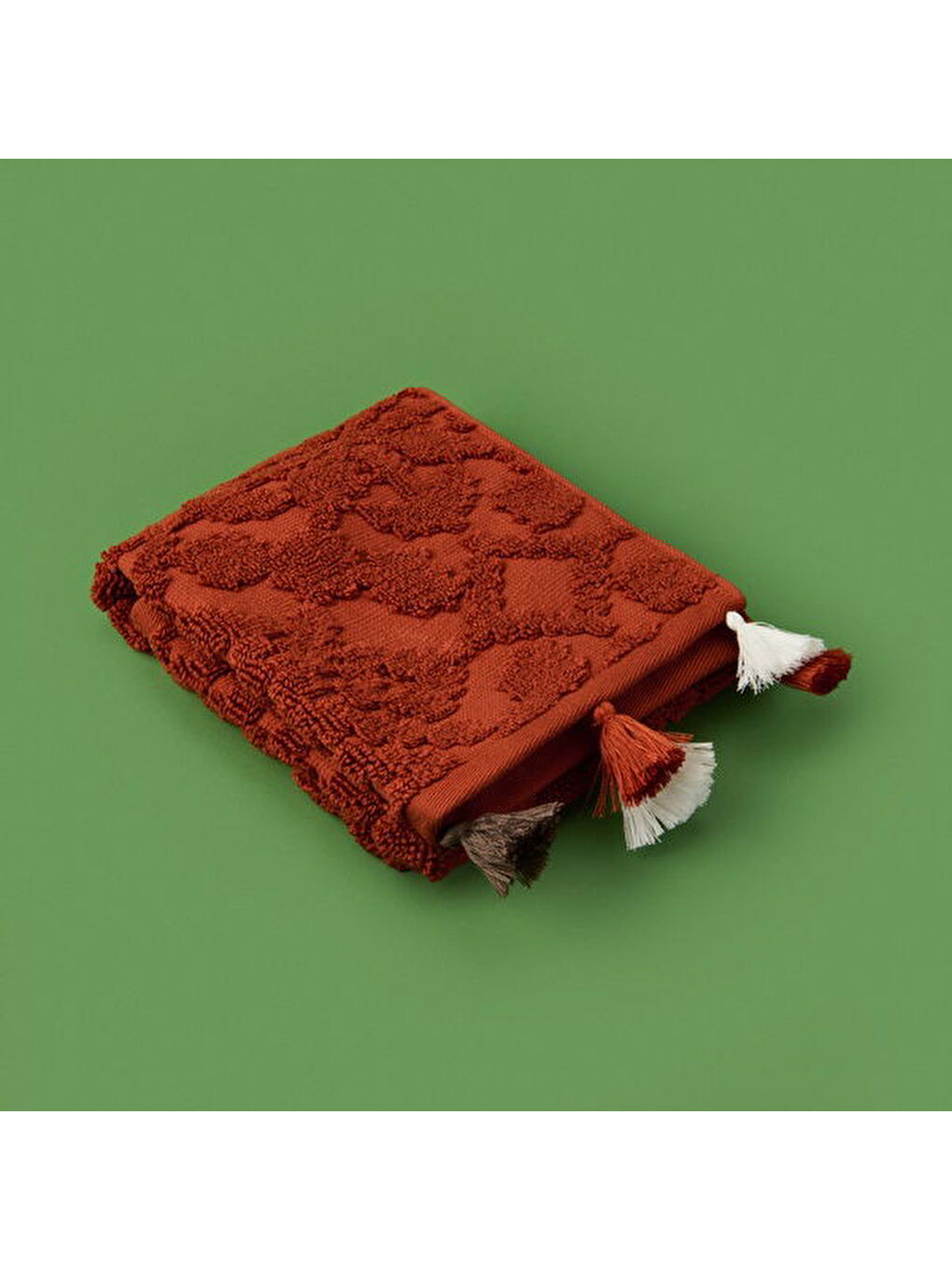 Bordo Soft Earthy Hues Juan El Havlusu - Kiremit - 30x50 cm-2