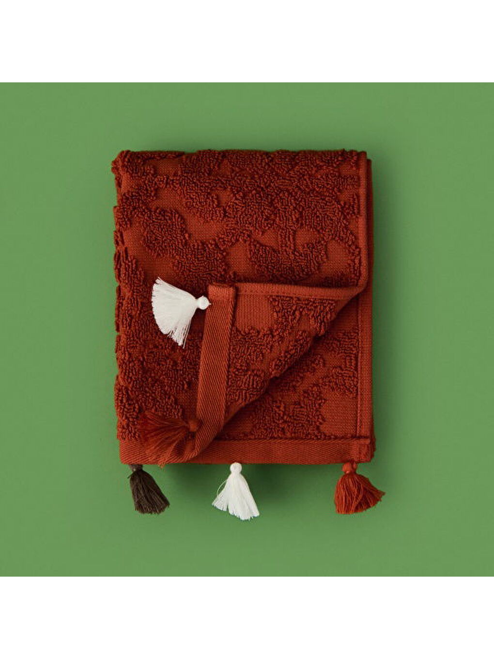 Bordo Soft Earthy Hues Juan El Havlusu - Kiremit - 30x50 cm-6