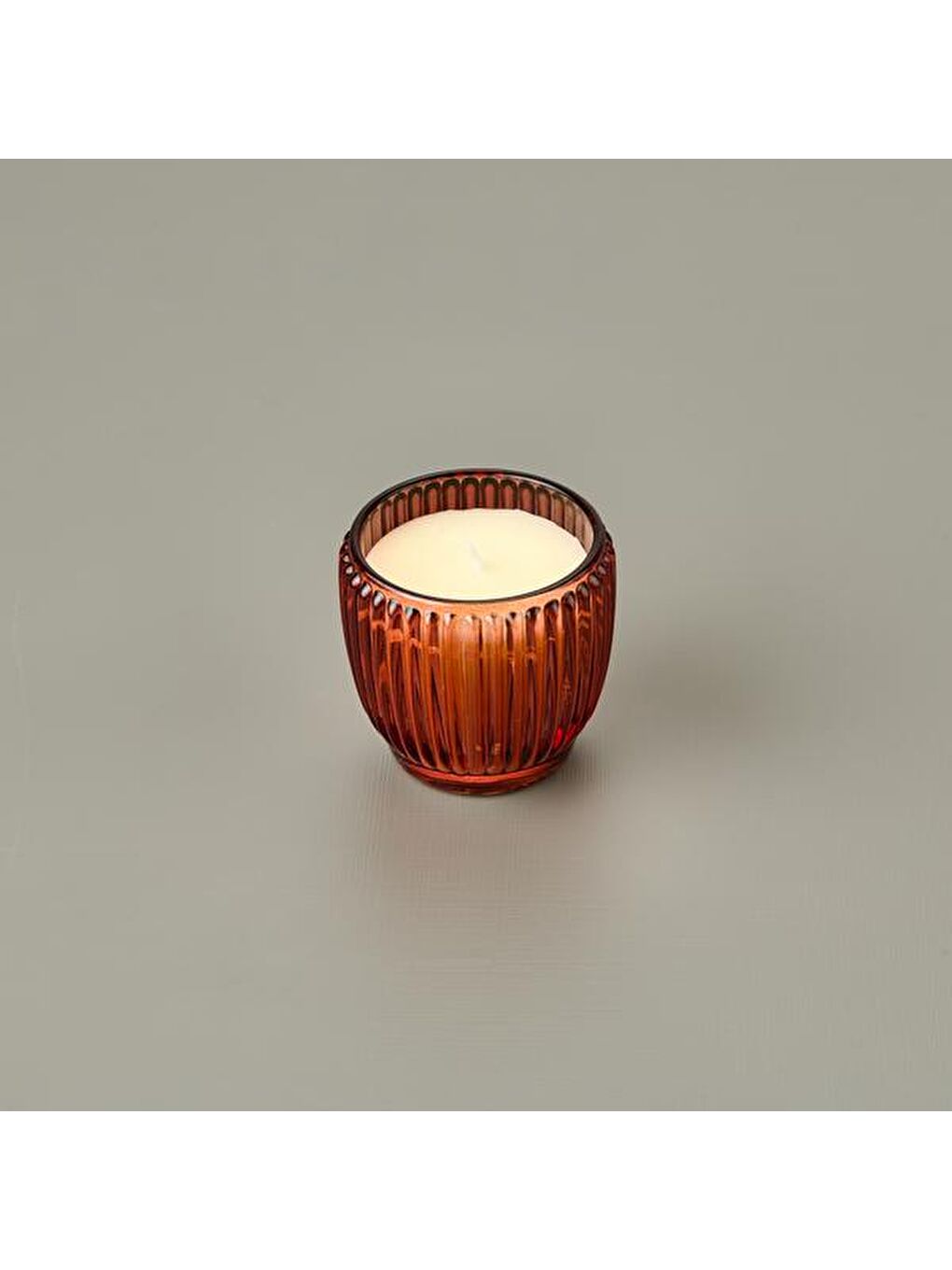 Tırtıklı Bardak Mum - Bordo - 400 gr-2