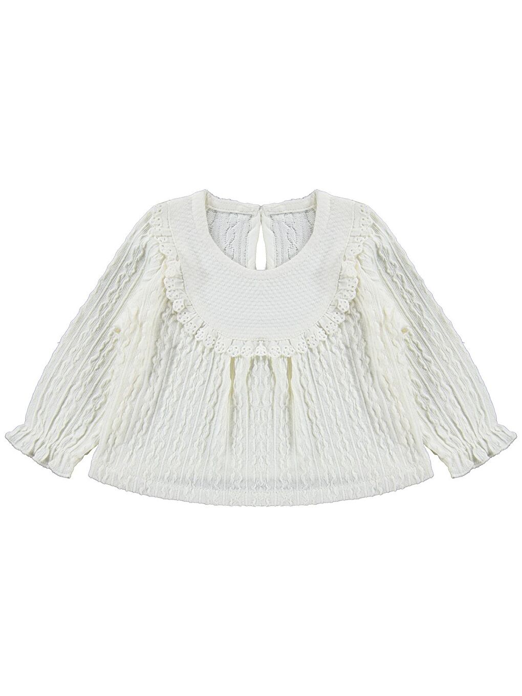 Ekru Zincir Desenli Fistolu 2 li 6-18 Ay Takım-2