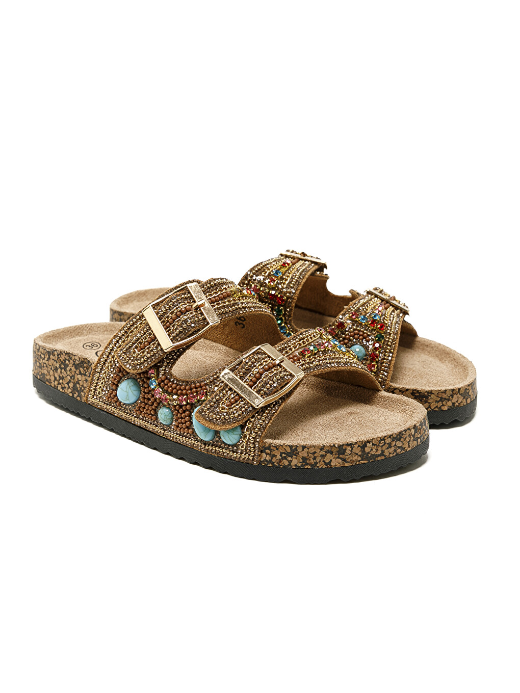 Kahverengi Kadın Terlik 25Y102-5 CL Camel-2