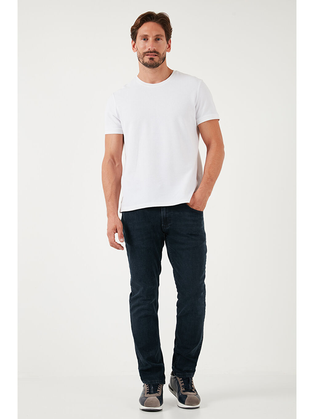 Buratti Lacivert Pamuklu Normal Bel Regular Fit Boru Paça Erkek Jeans 2210S17PARMA