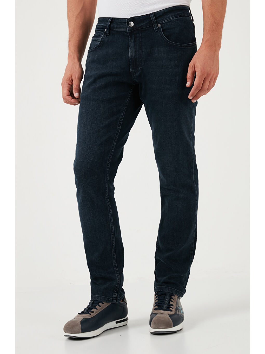 Buratti Lacivert Pamuklu Normal Bel Regular Fit Boru Paça Erkek Jeans 2210S17PARMA - 1