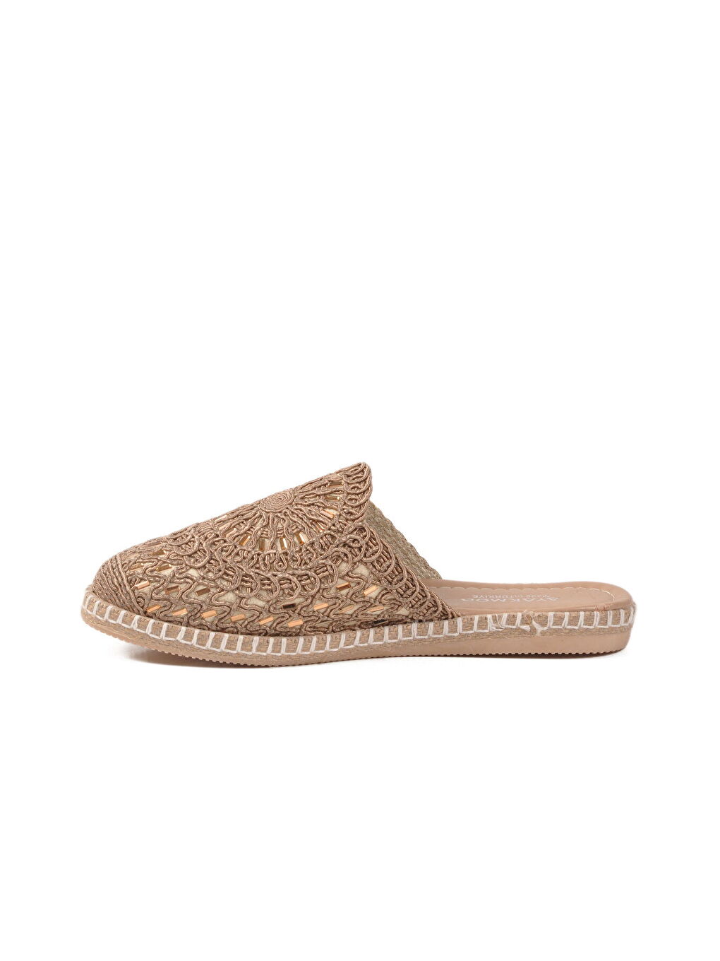 Bej Vizon Örme Hafif İnce Taban Kadın Günlük Terlik 473134 Z-3