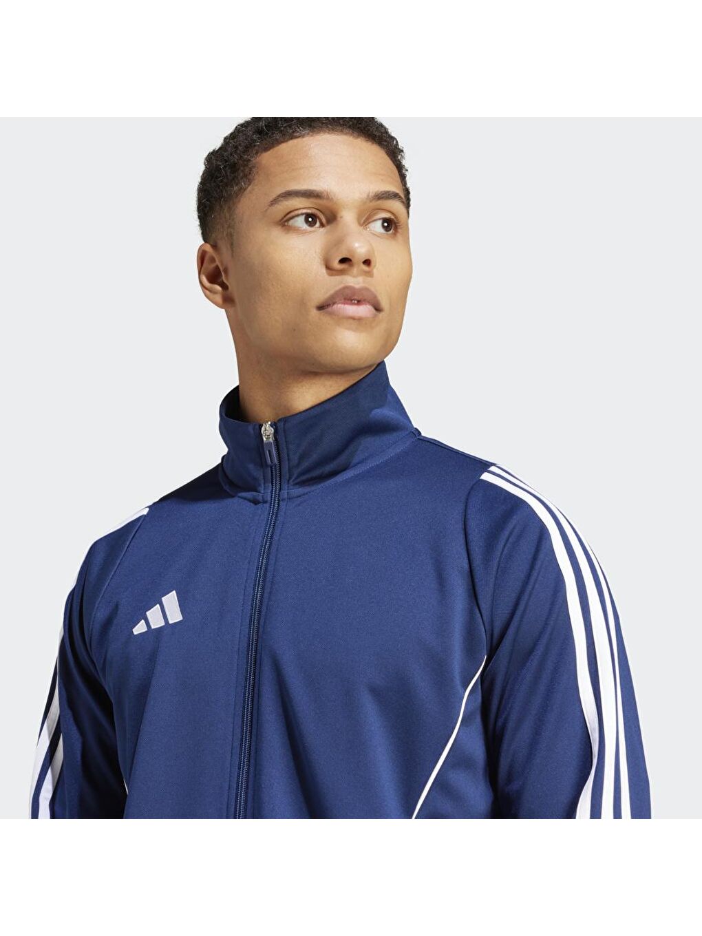 Adidas Lacivert Tiro 24 Track Erkek Lacivert Dik Yaka Fermuarlı Sweatshirt - 2