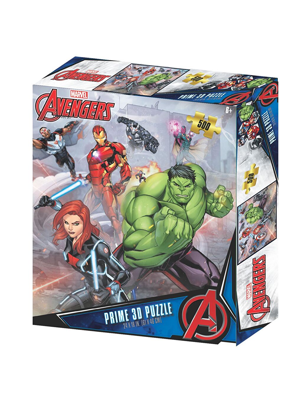 Prime 3D Renksiz Avengers 500 Parça Yetişkin Puzzle 32602