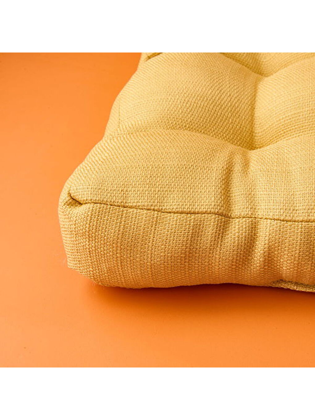 Kahverengi Soft Traum Sandalye Minderi - Hardal - 45x45 cm-5