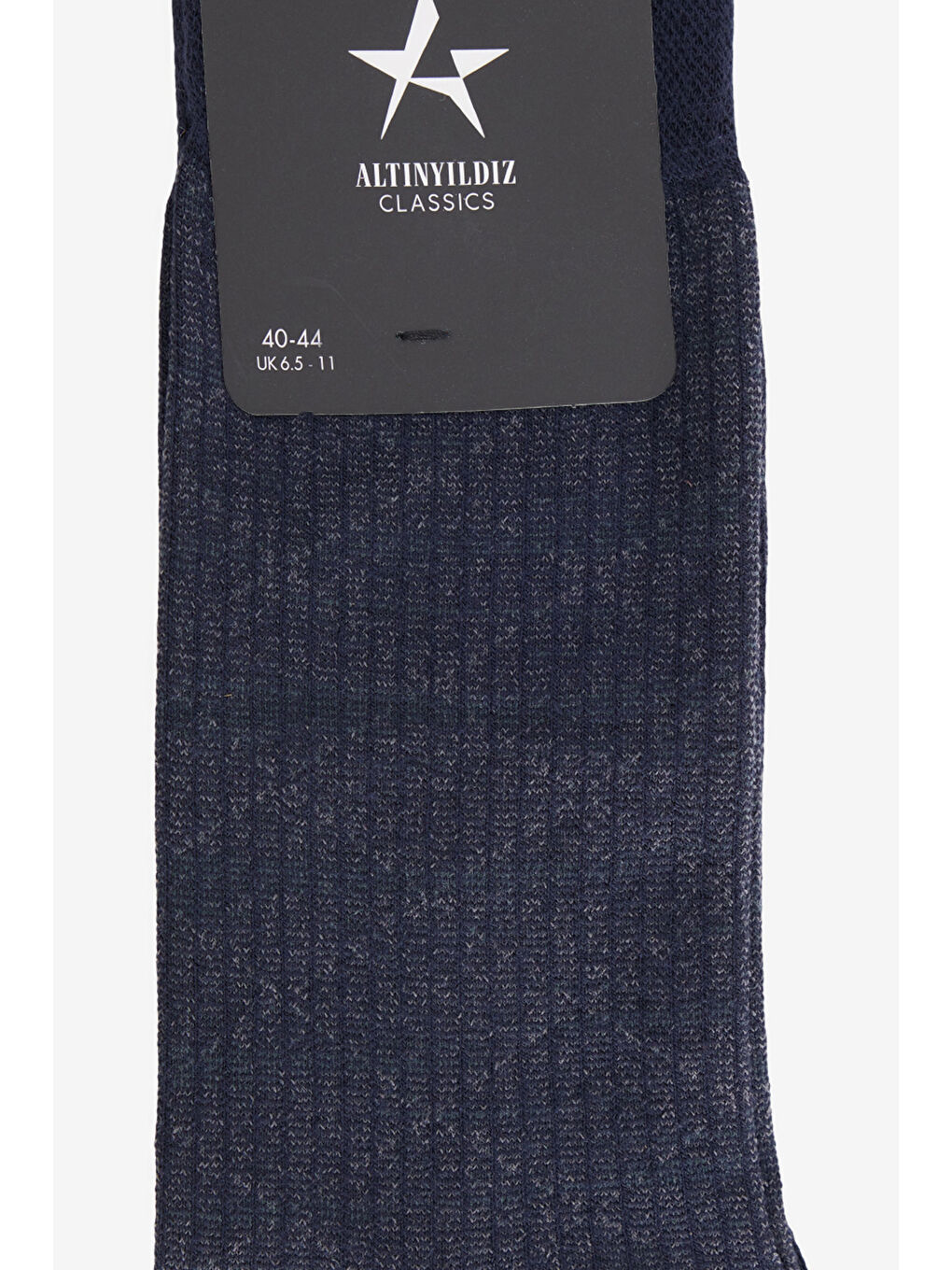 Erkek Lacivert Desenli Tekli Çorap-1