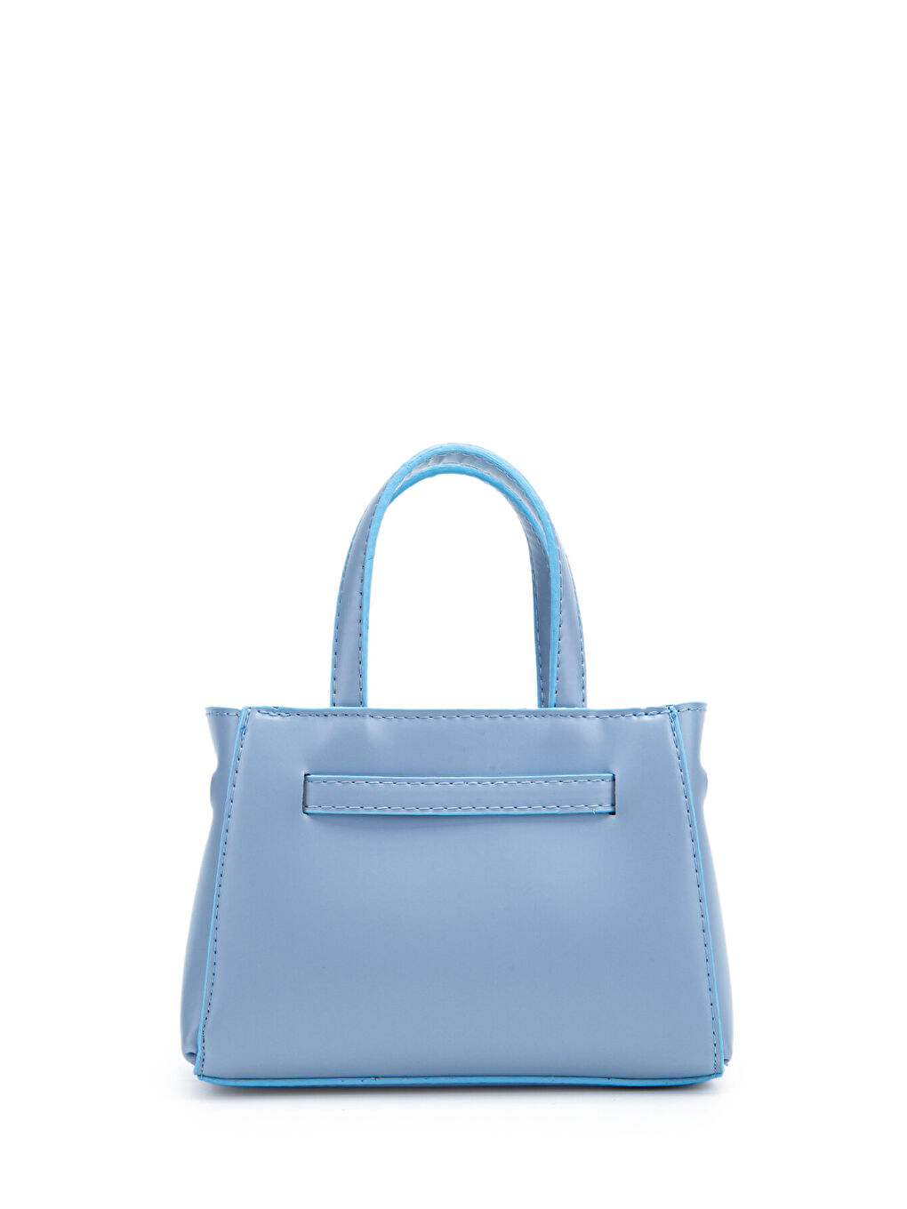 Kemer Detaylı Mini Nadia Kadın Çapraz Çanta Mavi-3