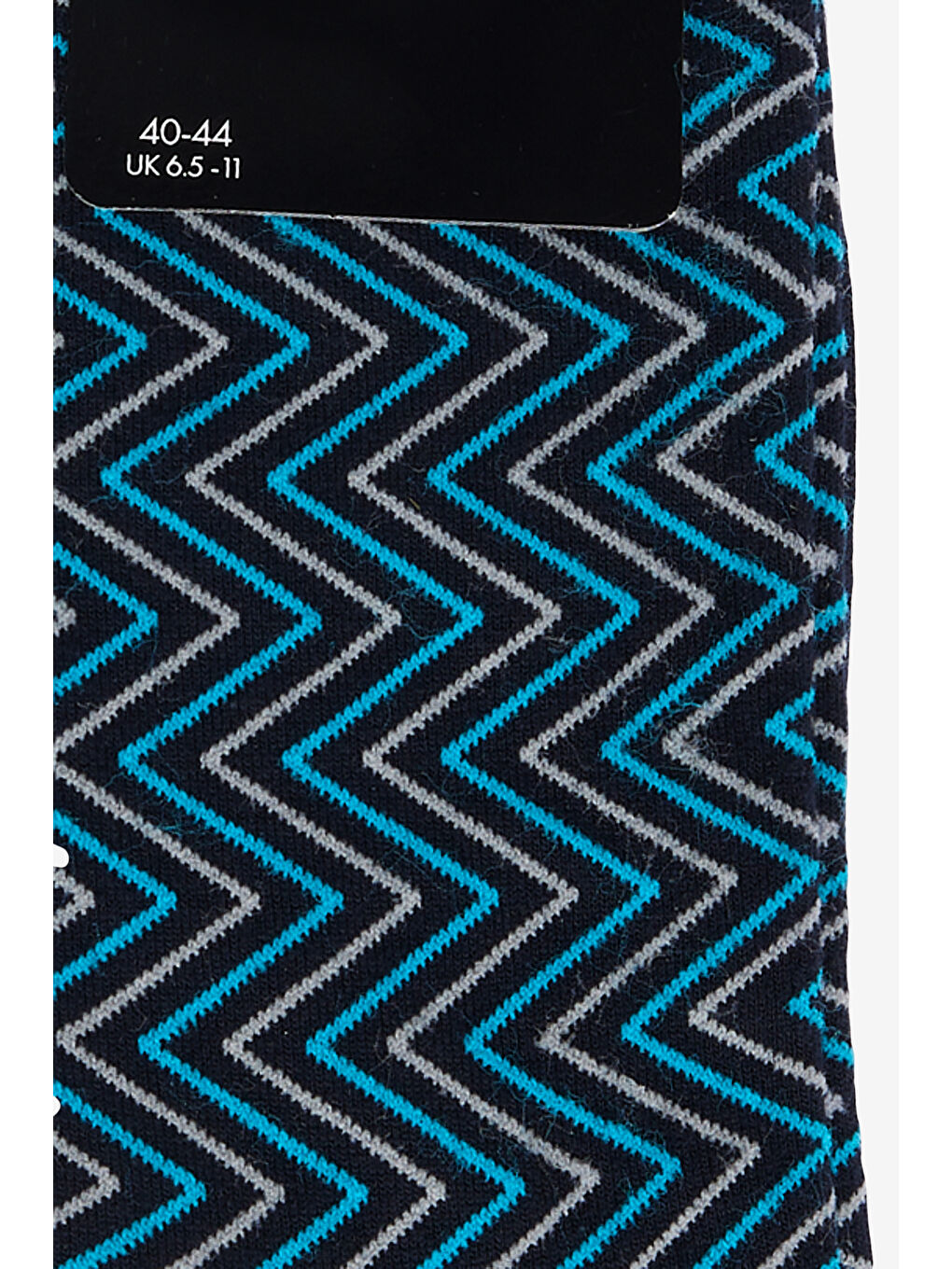 Erkek Lacivert-Mavi Desenli Soket Çorap-1