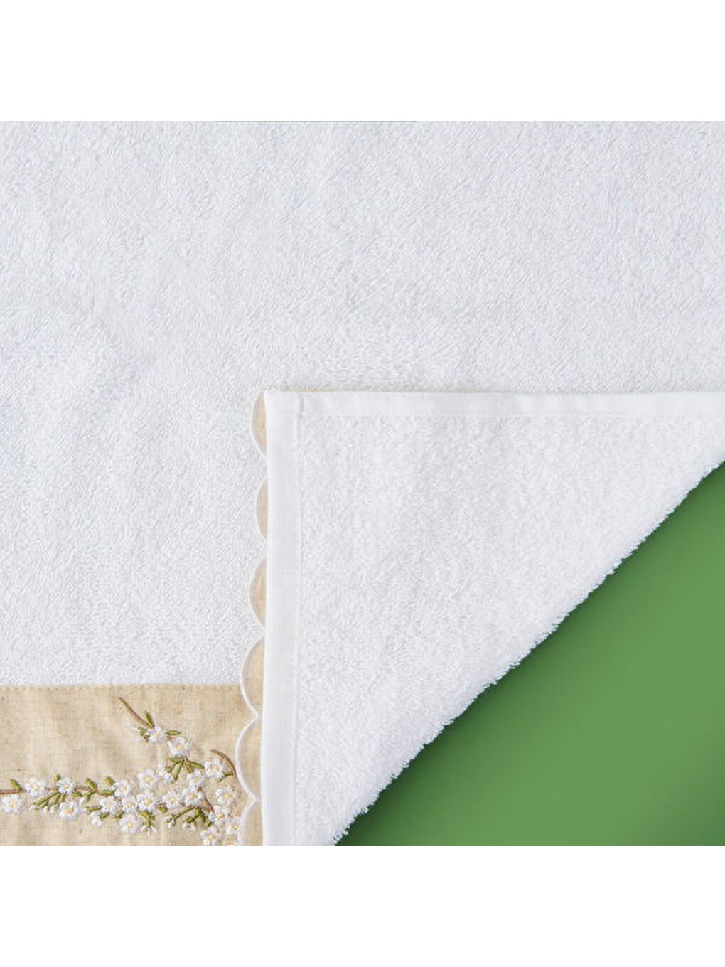 Soft Lina Yüz Havlusu - Ekru - 50x90 cm-5