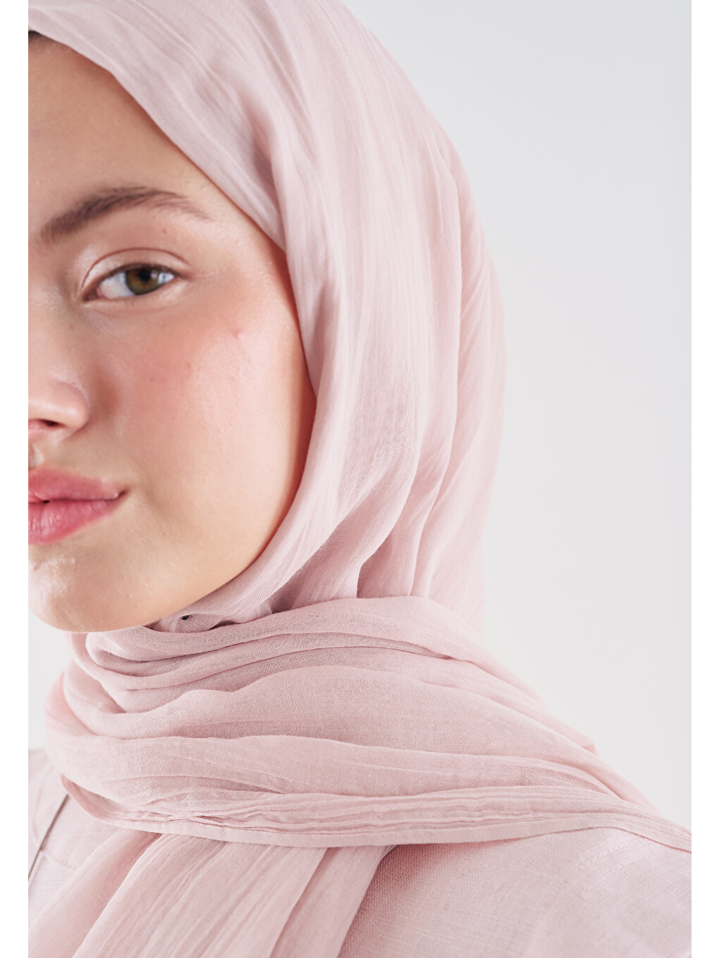 Pembe Dubai Premium Şal Pudra-3