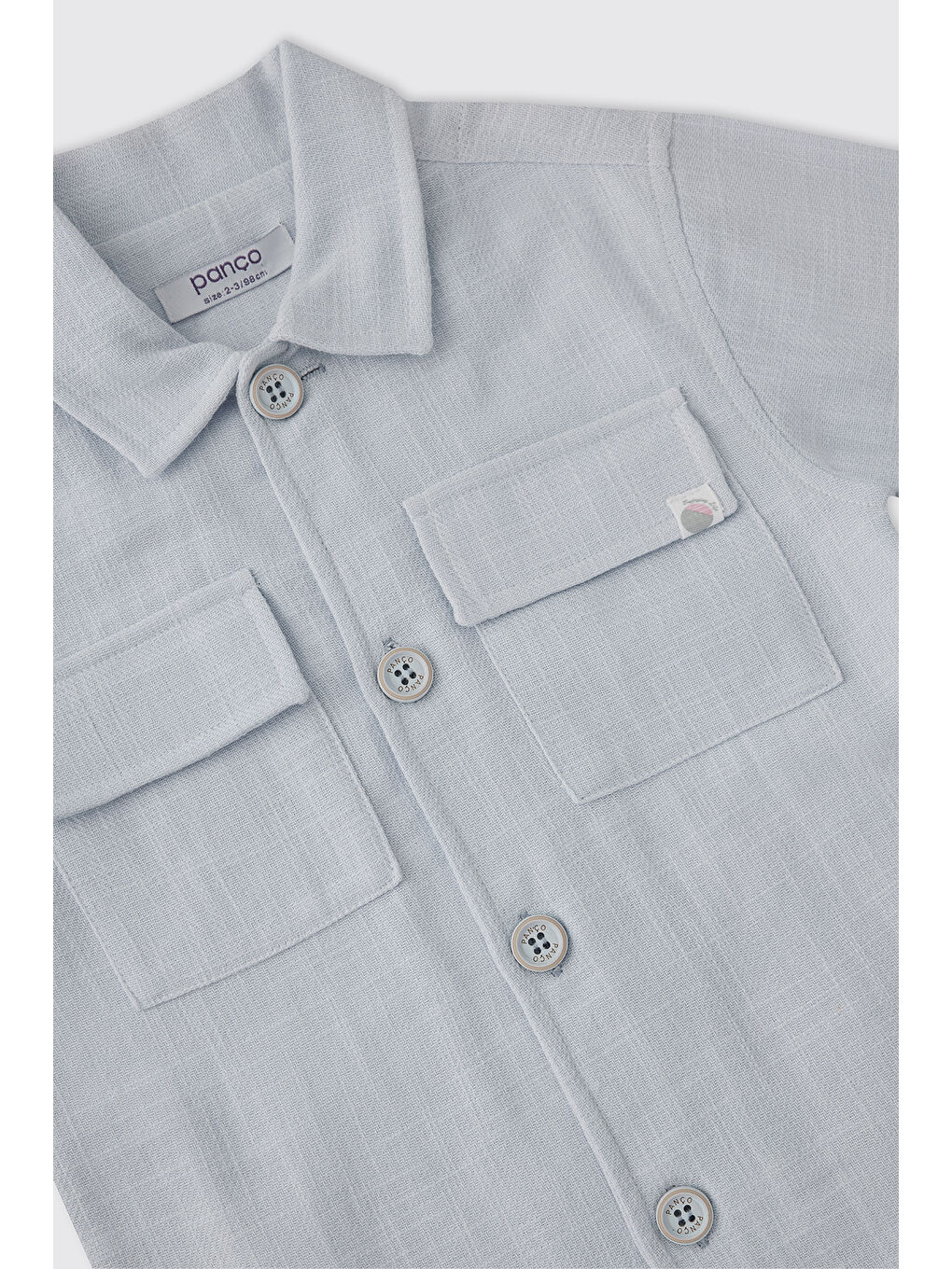 Erkek Çocuk Düğmeli Mavi Ceket-2