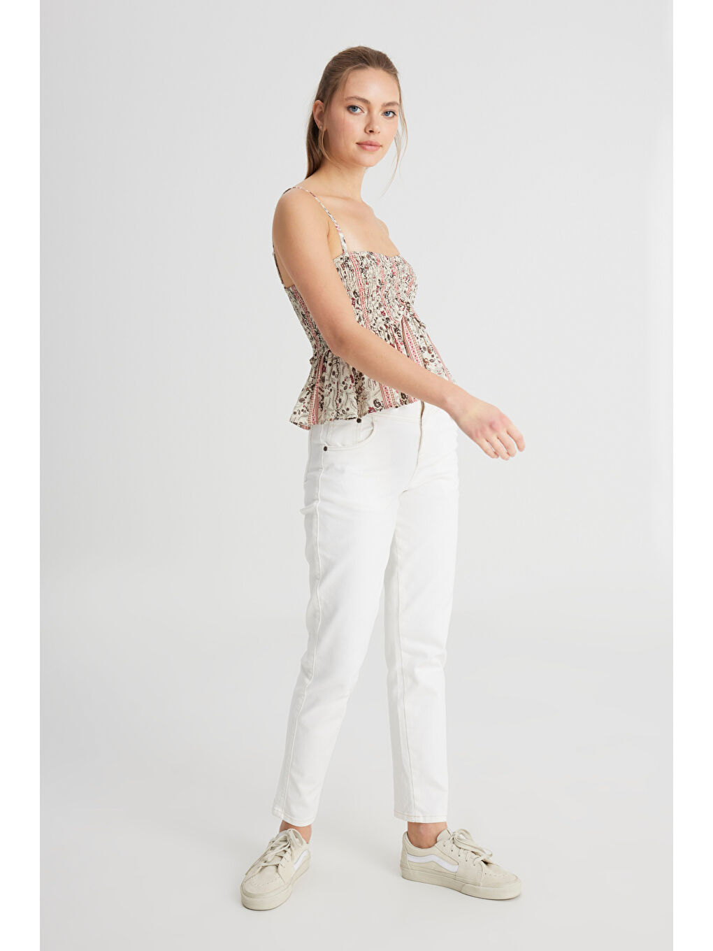 Mor Regular Fit Normal Kesim Kalp Yaka Mürdüm Rengi Bluz-2