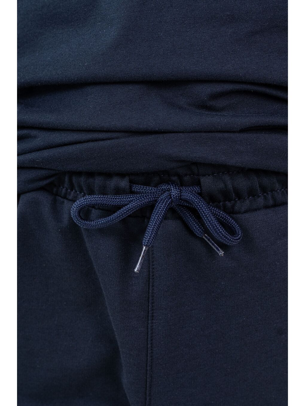 Lacivert Üst Ön Cep Baskılı Kollar Garnili Alt Yanlar Garnili Erkek Çocuk Şort - Tişört Takımı-4