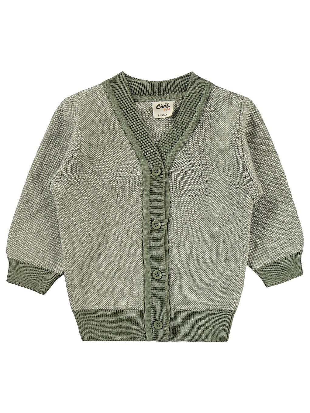 Yeşil Baby Hırkalı 6-18 Ay Takım-2