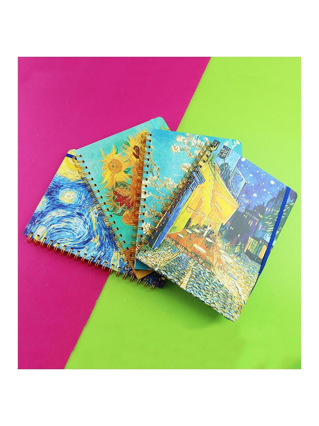 Van Gogh Tasarımlı Spiralli B5 80 Yaprak Defter BM-1716-2