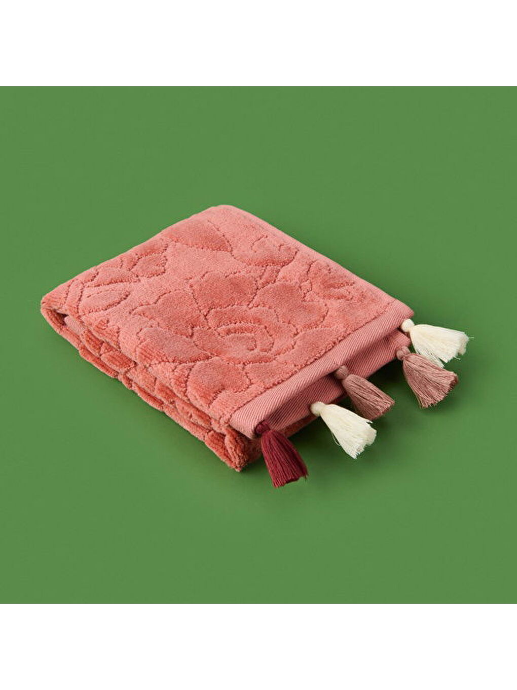 Pembe Soft Granny Summer Flos El Havlusu - Gülkurusu - 30x50 cm-7