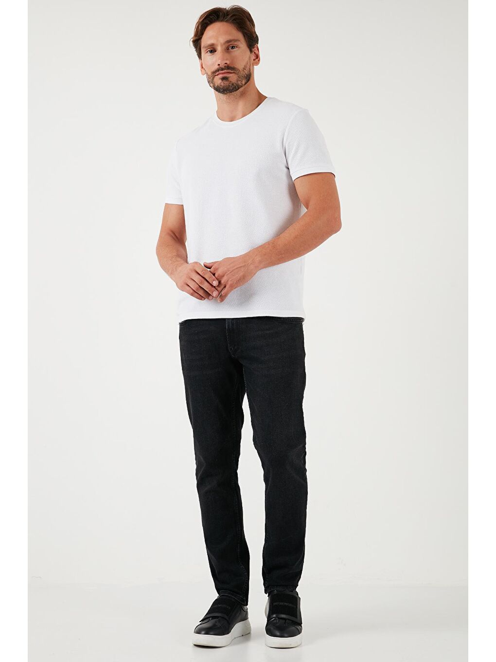 Buratti Siyah Pamuklu Normal Bel Regular Fit Boru Paça Erkek Jeans 2210S16PARMA - 3