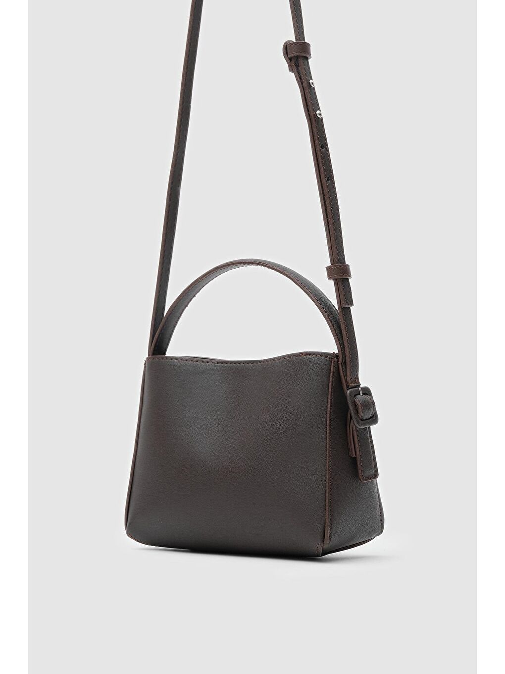 Kahverengi Otta El Ve Çapraz Çanta Acı Kahve-1