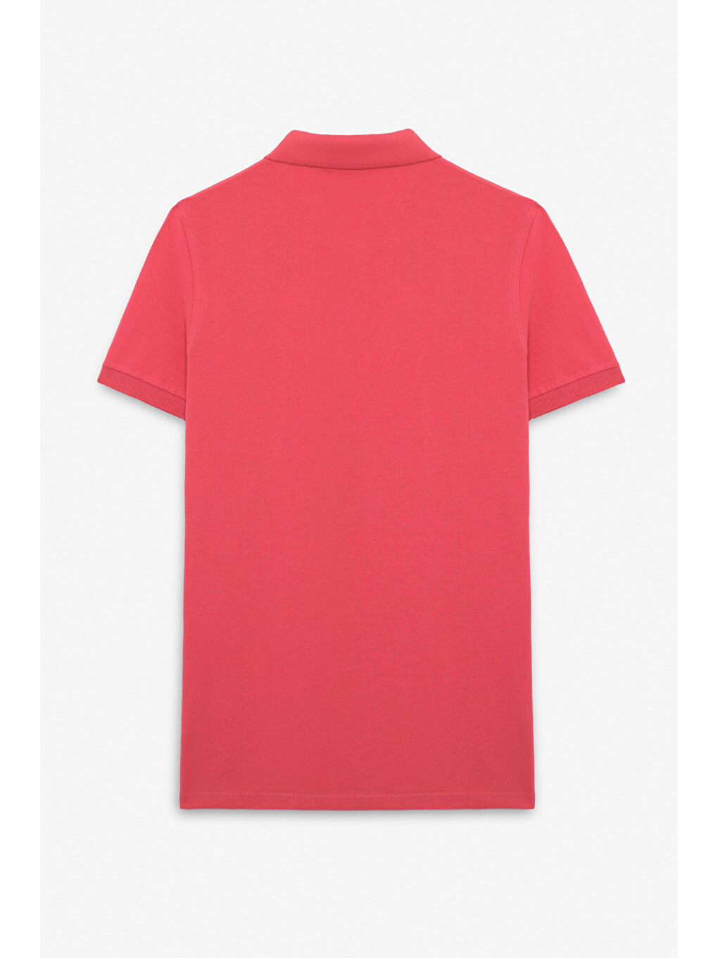 Kırmızı SKYLOOM Erkek %100 Pamuk Kısa Kollu Regular Fit NARÇİÇEĞİ Polo Yaka T-shirt-2