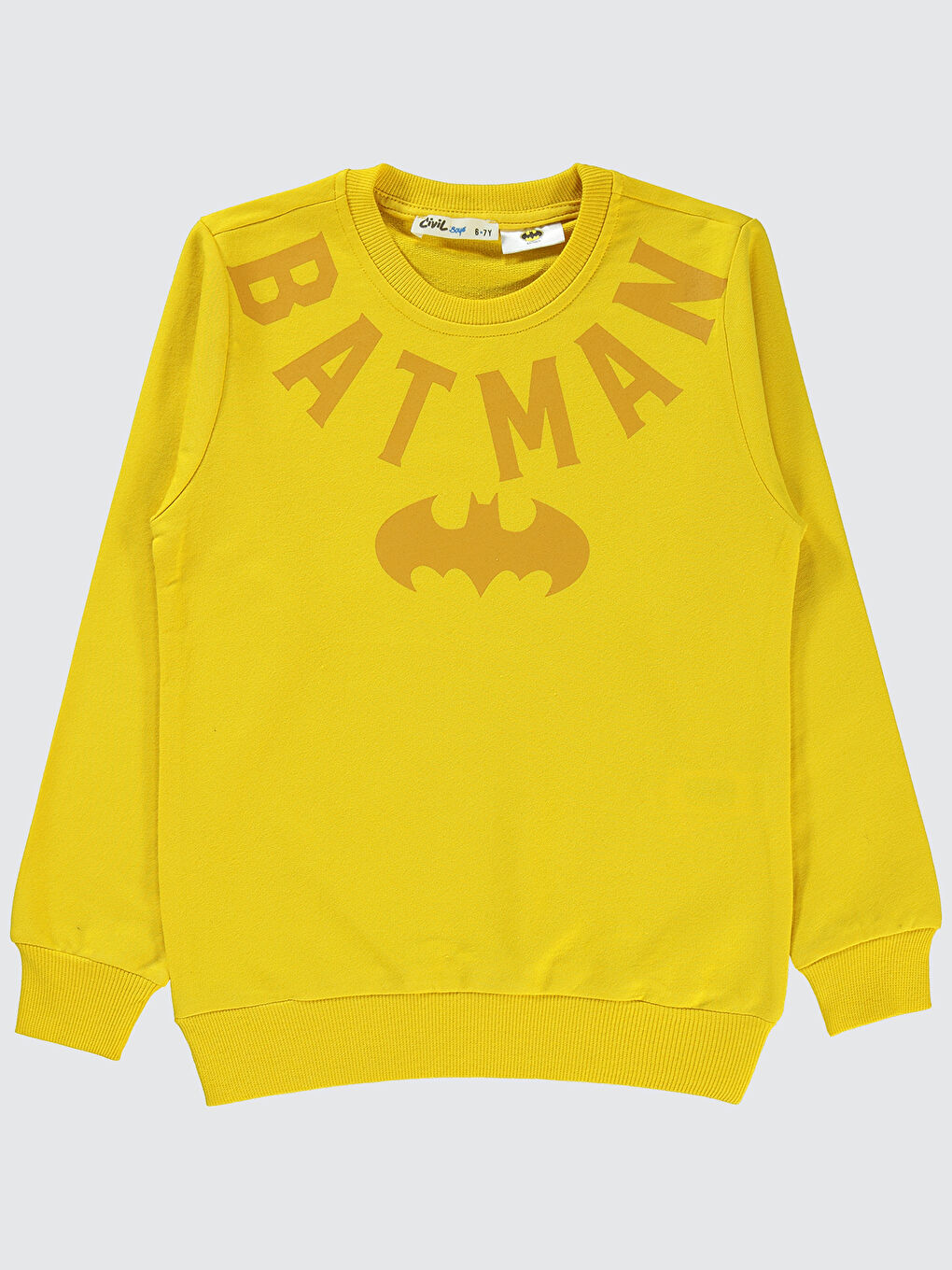 Civil Batman Erkek Çocuk Sweatshirt 10-13 Yaş Sarı