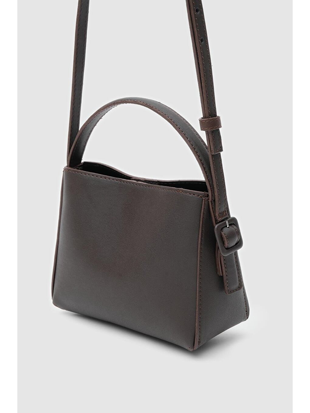 Kahverengi Otta El Ve Çapraz Çanta Acı Kahve-4