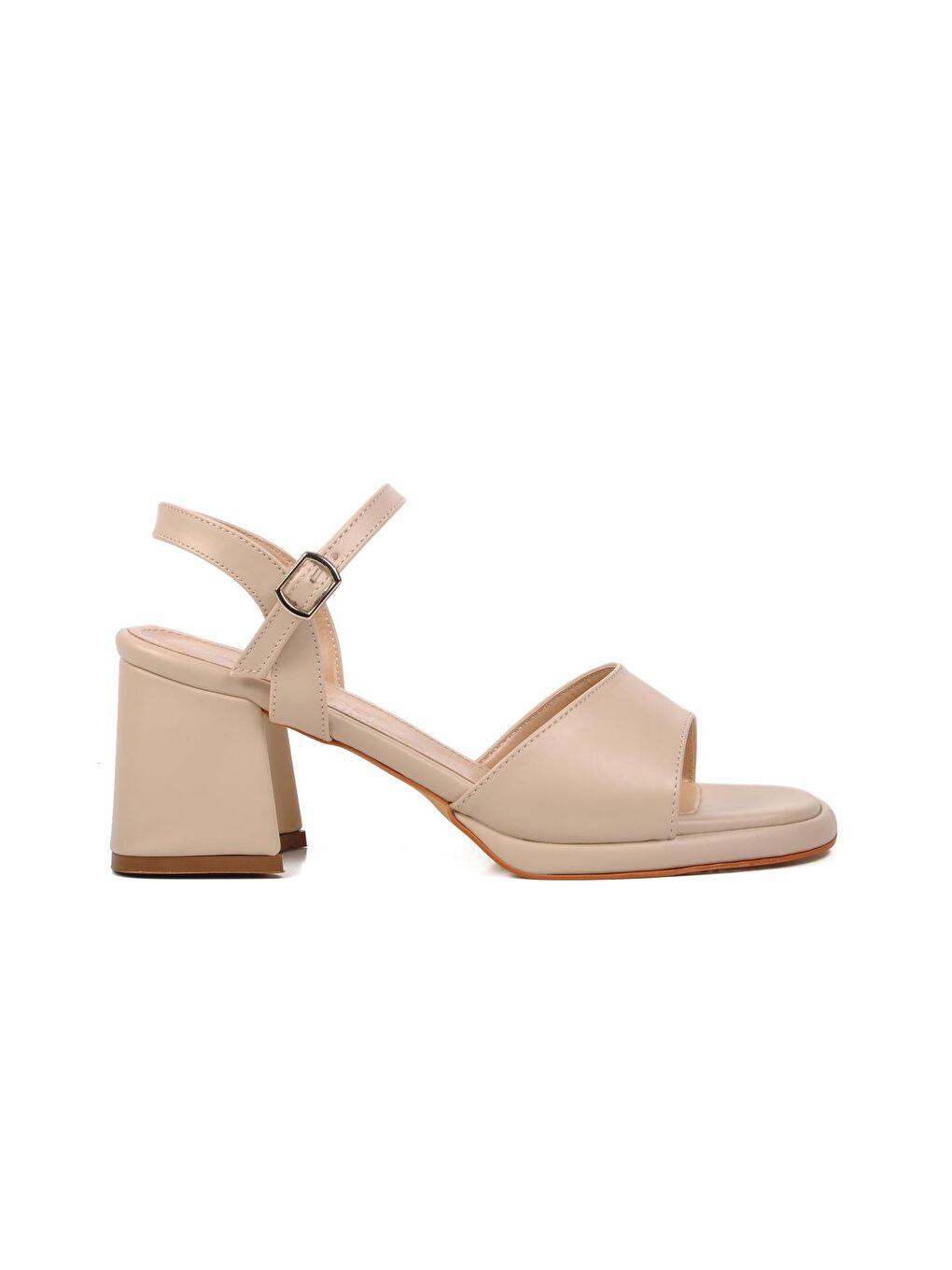 Bej Kadın Topuklu Sandalet 284056