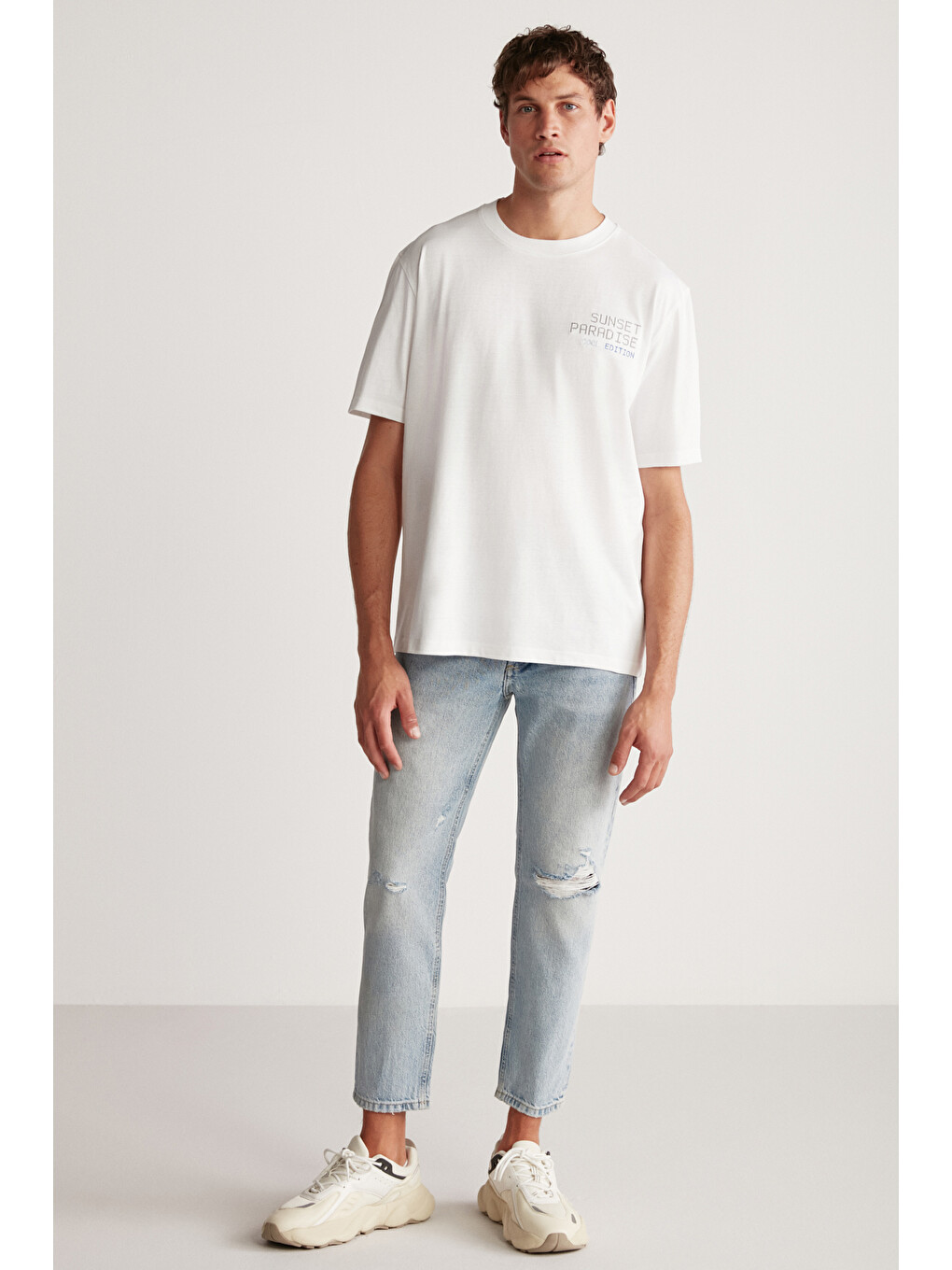 Beyaz ARNALDO Regular BEYAZ T-Shirt-4