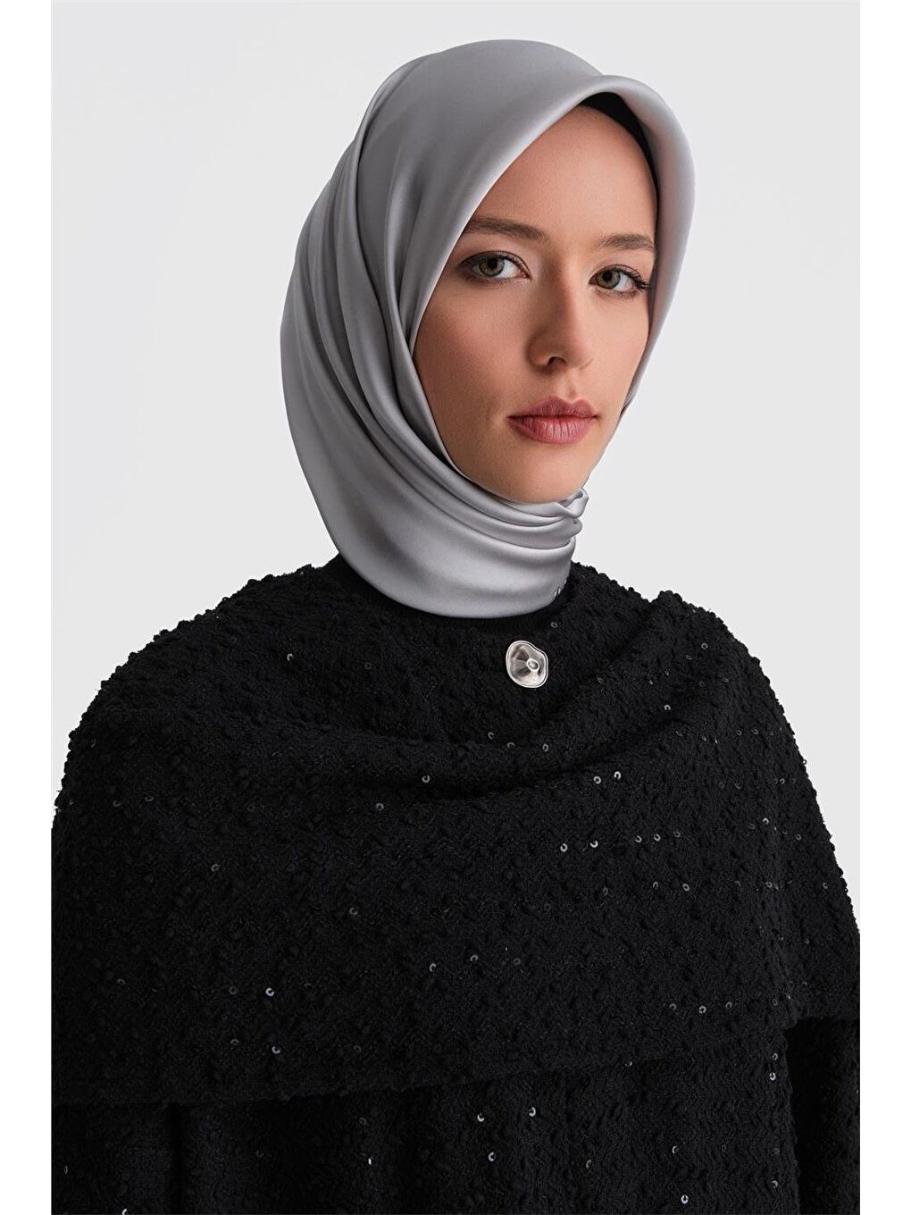 Pullu Kumaşlı Asimetrik Hırka 24K5607 Siyah-3