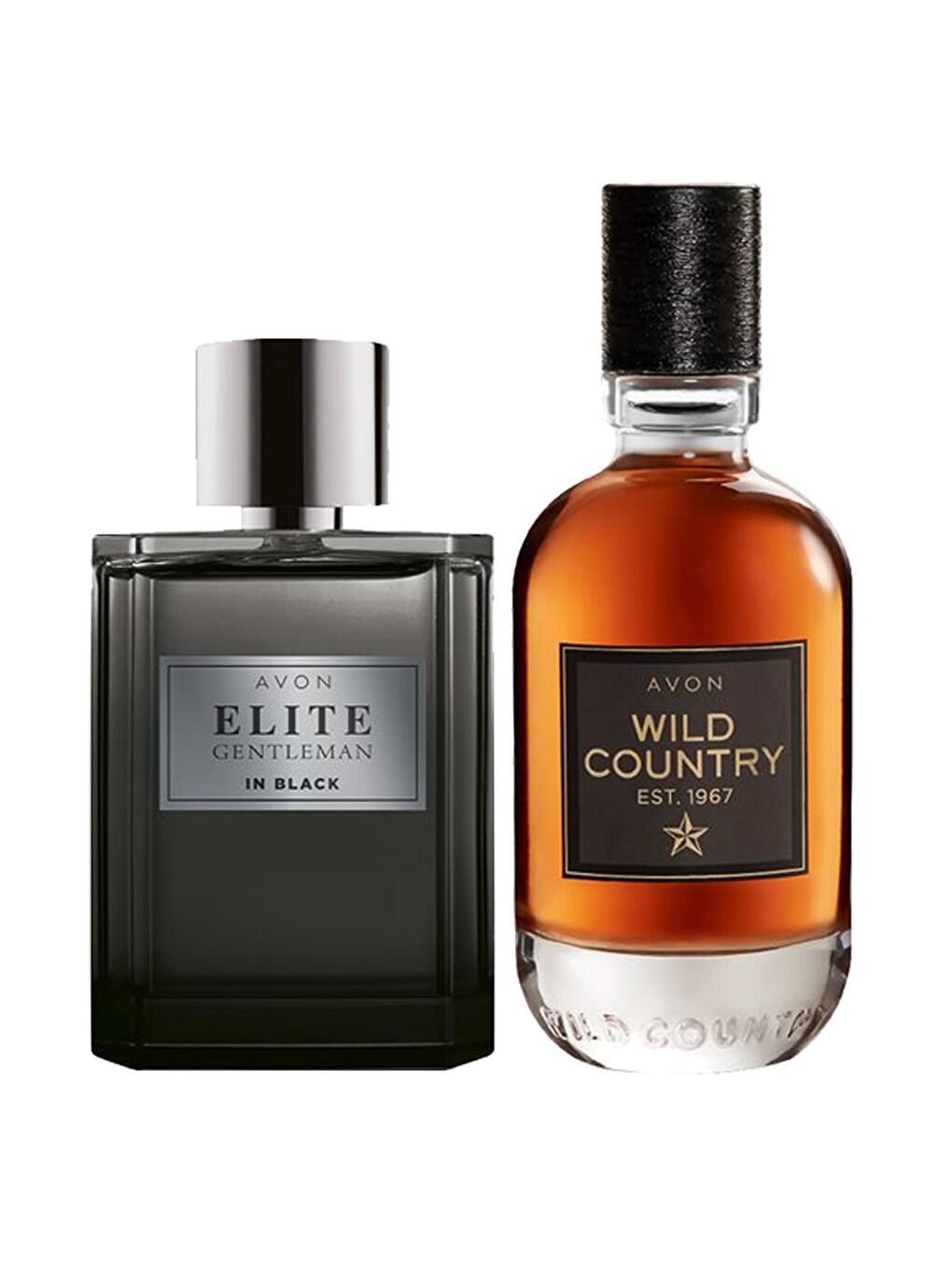 AVON Renksiz Elite Gentleman in Black ve Wild Country Erkek Parfüm Paketi