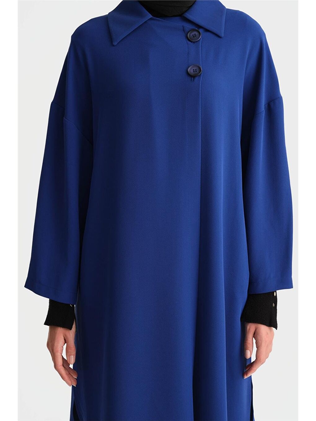 Mavi Yarım Astarlı Giy Çık 24K5605 Kobalt-4