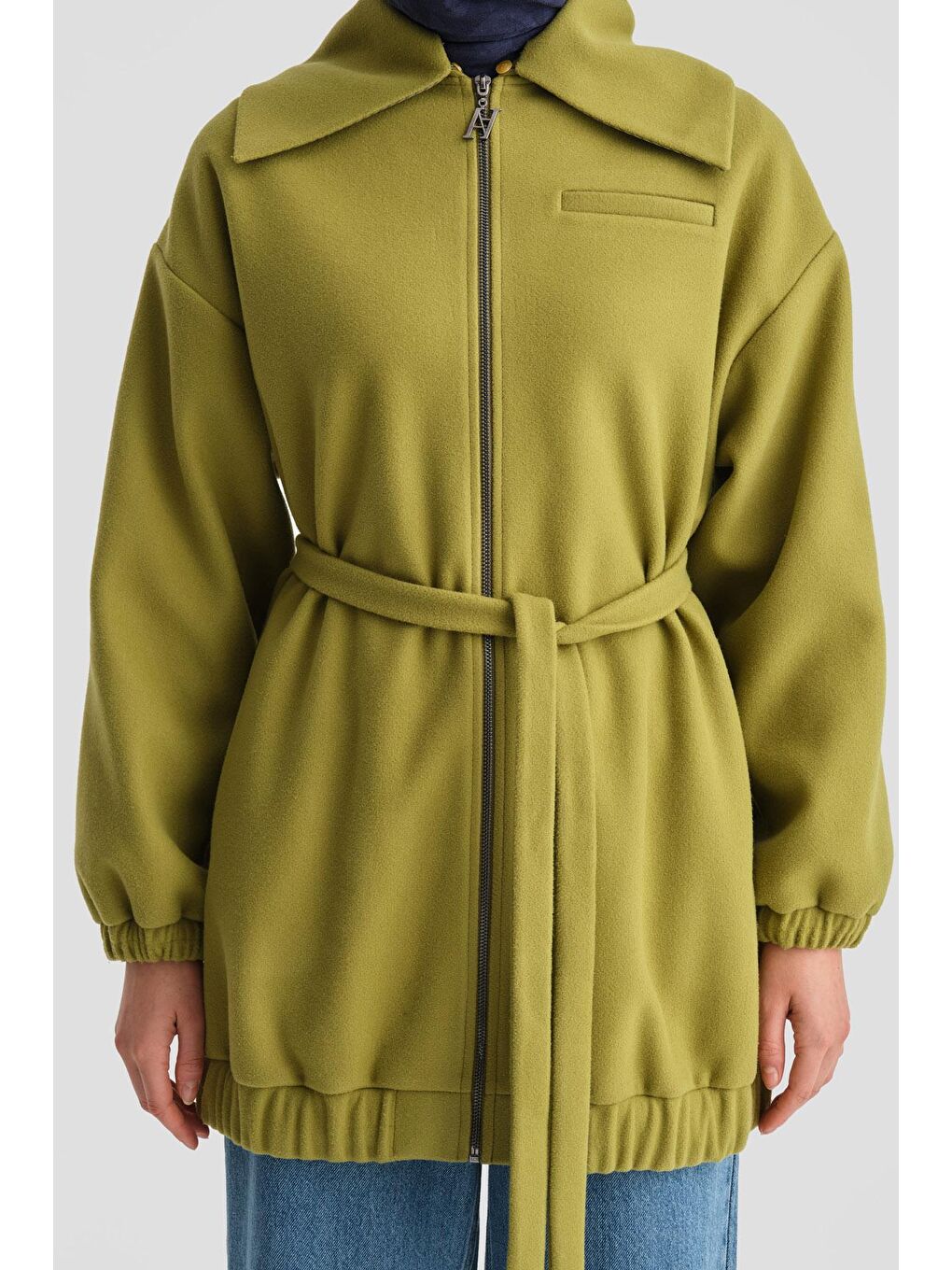 Bomber Ceket 24K5709 Yeşil-4