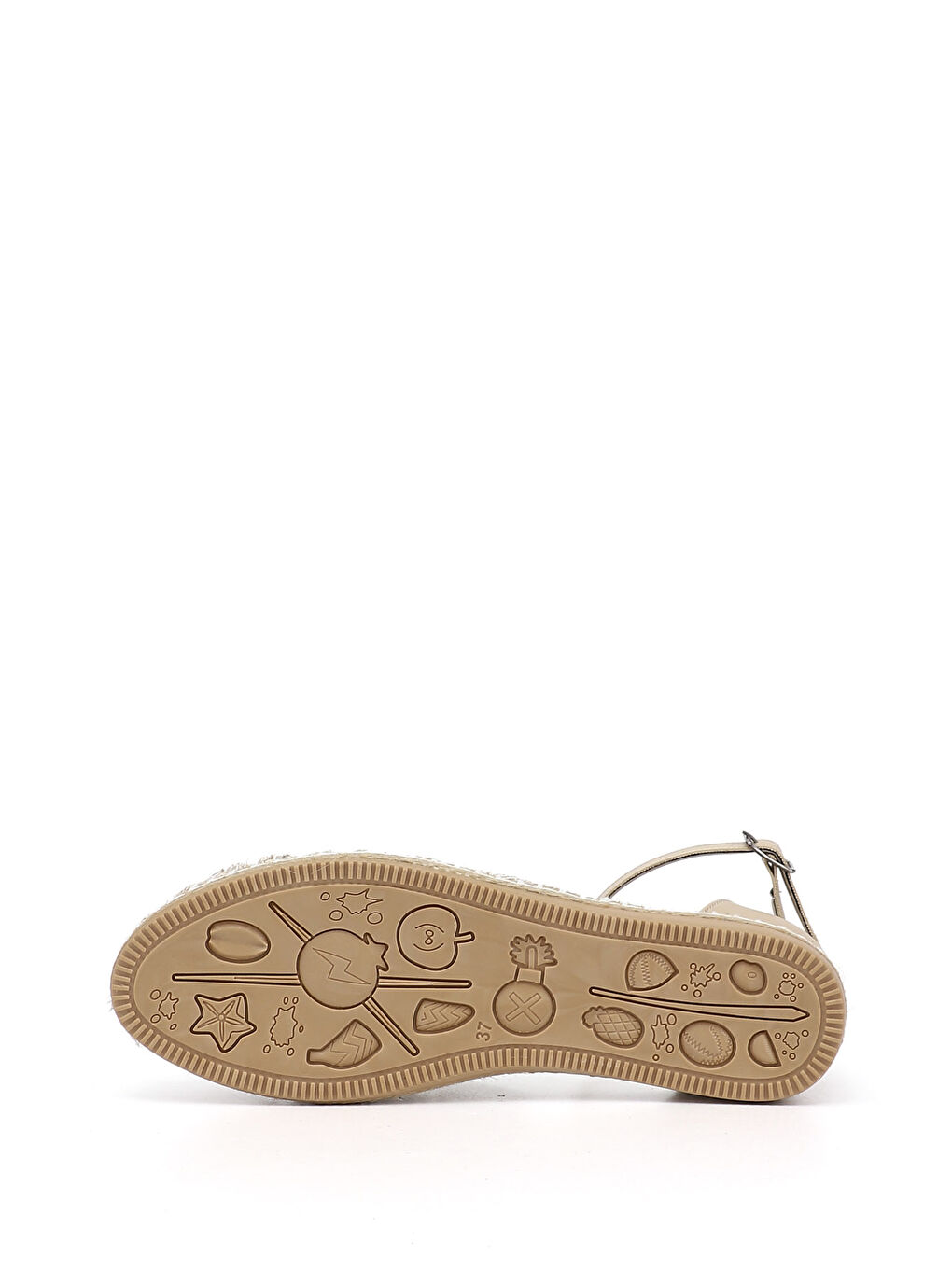 Bej Kadın BEJ-TEN RENGİ Bilek Bağlı Sandalet-4