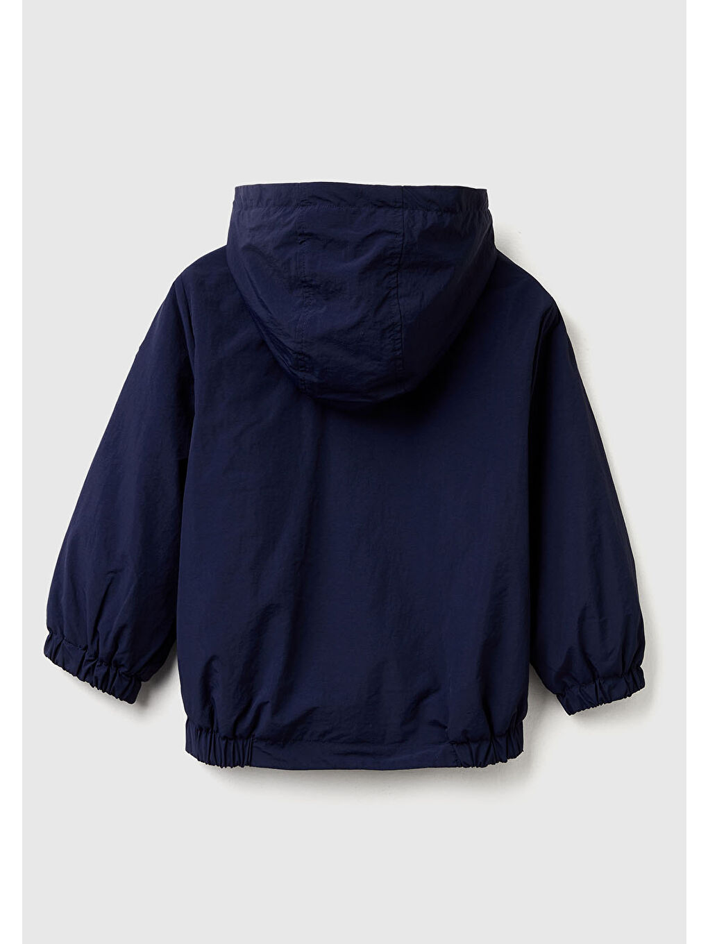 Erkek Çocuk Lacivert Fermuarlı Cepli Kapüşonlu Ceket-1