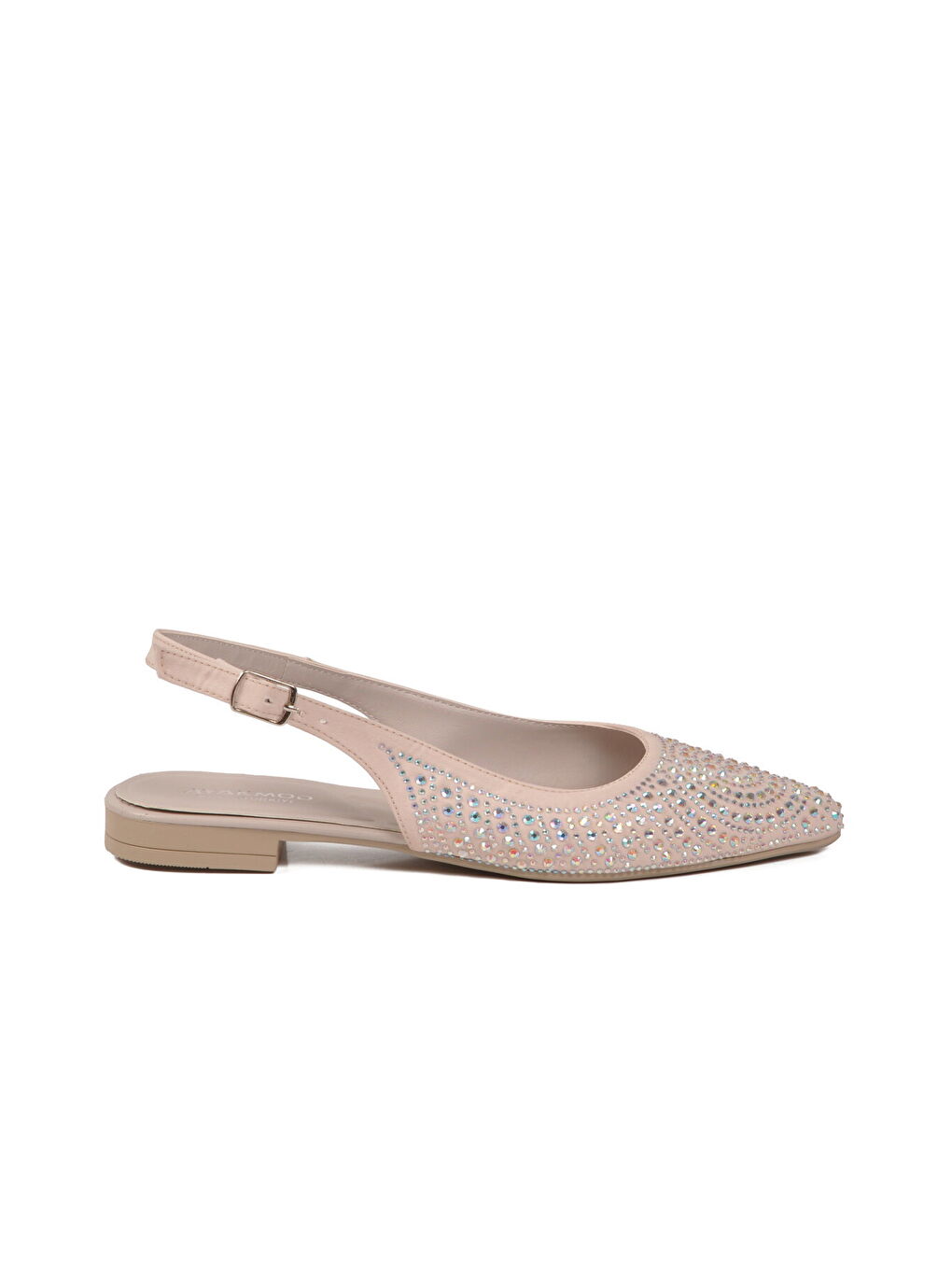 Bej Taş İşlemeli Kadın Abiye Ayakkabı 354230 Z-1