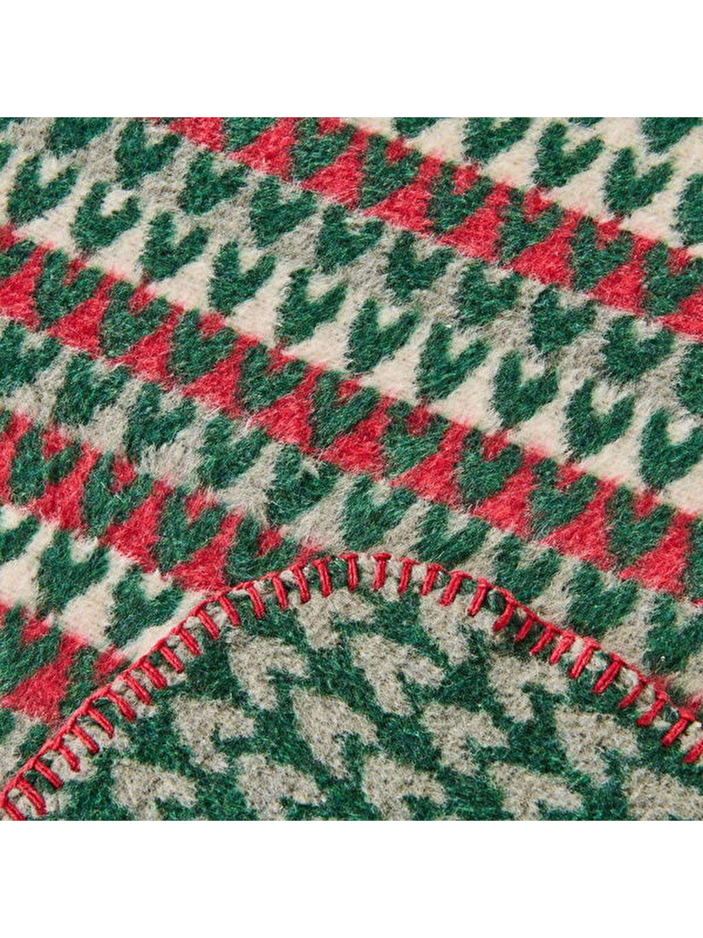 Soft Bliss Pamuklu Çift Kişilik Battaniye - Yeşil - 200x220 cm-2