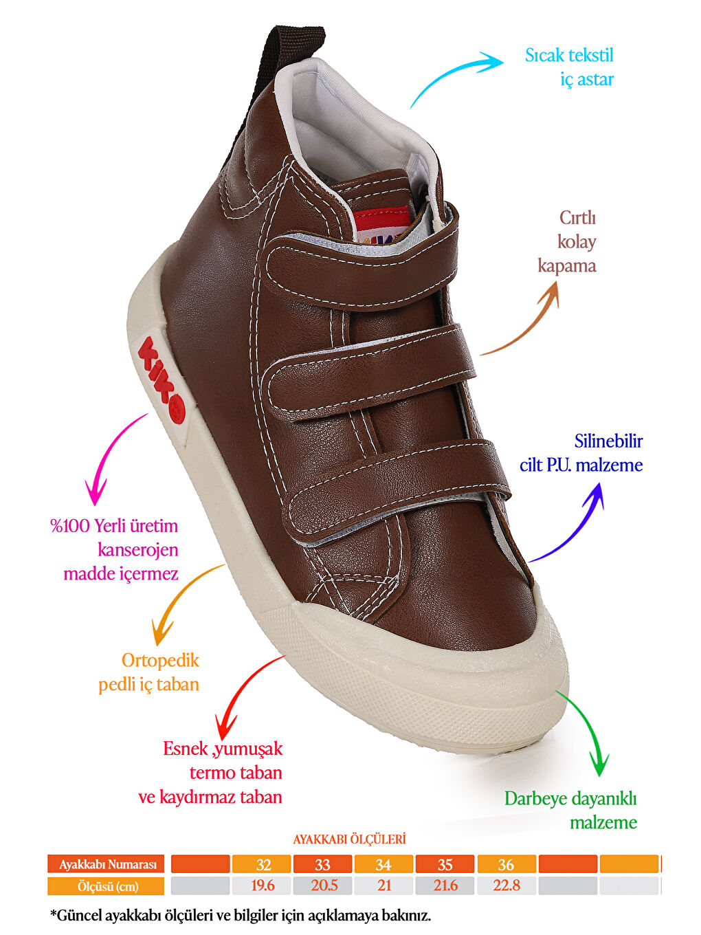 Kahverengi Garf Günlük Cırtlı Erkek Çocuk Bot Ayakkabı-1