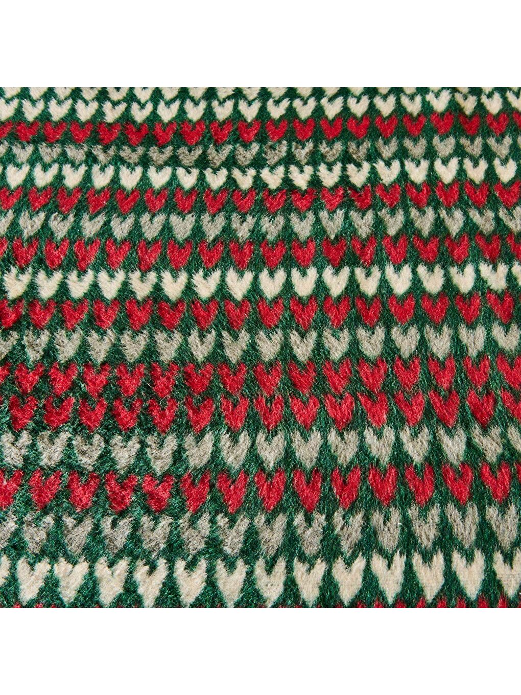 Soft Bliss Pamuklu Çift Kişilik Battaniye - Yeşil - 200x220 cm-4