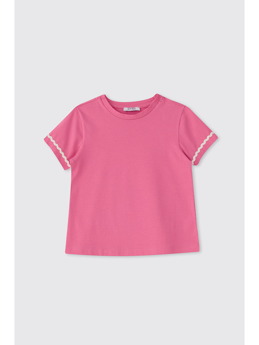 Kız Çocuk Kısa Kollu Pembe Tişört-2