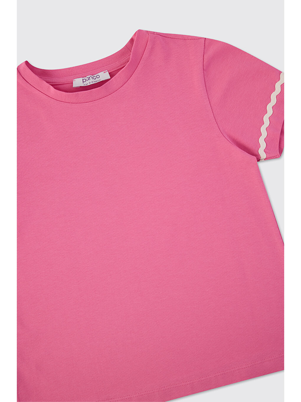 Kız Çocuk Kısa Kollu Pembe Tişört-4