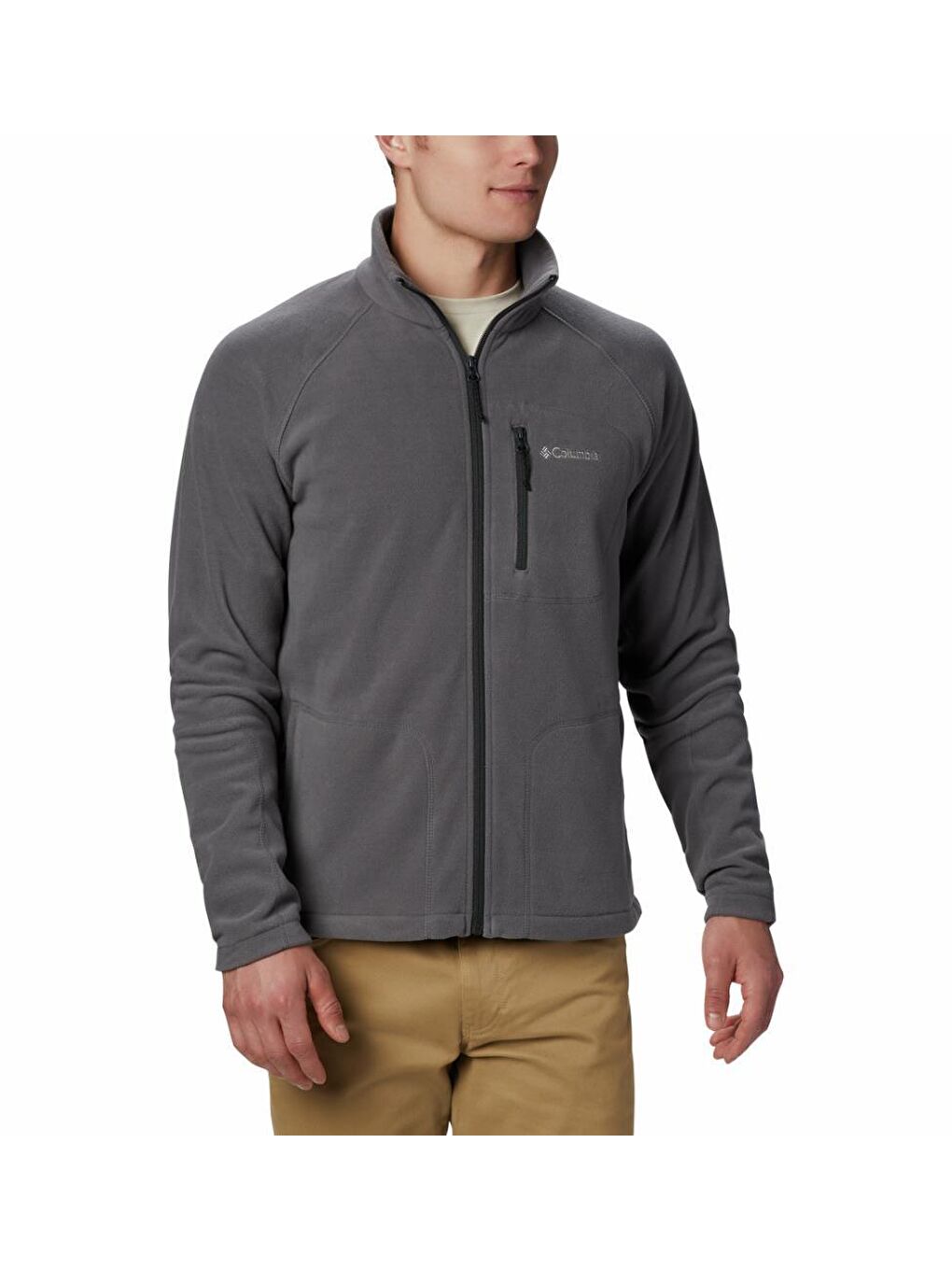 Gri Mens Fast Trek II Full Zip Fleece Erkek Polar AE3039-023